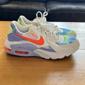 Nike Air Max Excee Multi-Color Women’s Size 9.5 Tie Dye Neon Sneakers Shoes